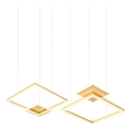 Redo 01-2615 - Lampadario a sospensione dimmerabile su cavo SIGUA LED/137W/230V CRI 90, finitura oro