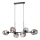Redo 01-2620 - Lampadario a sospensione con filo PIERCE 6xE27/42W/230V nero/fumé