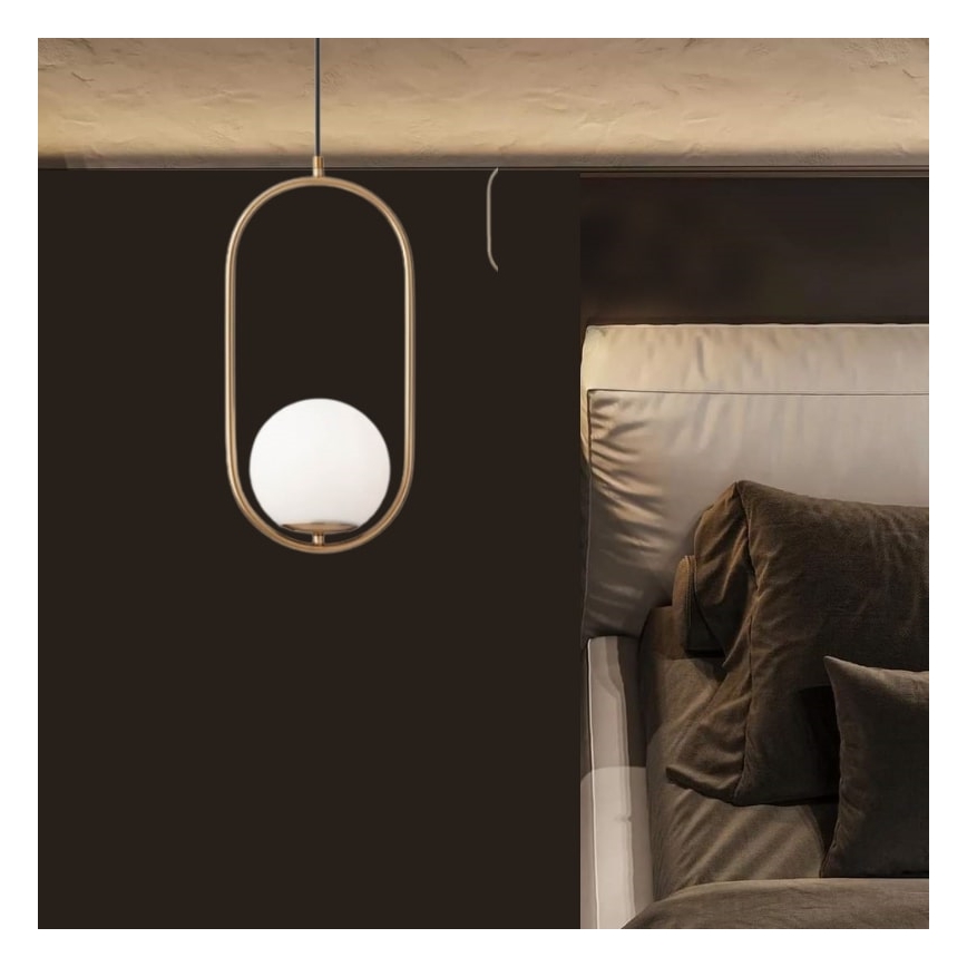 Redo 01-2624 - Lampadario a sospensione con filo NIVA 1xE14/28W/230V