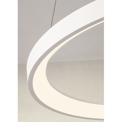 Redo 01-2672 - Lampadario a sospensione dimmerabile con cavo ICONIC, LED 50W/230V, Ø 58 cm, bianco
