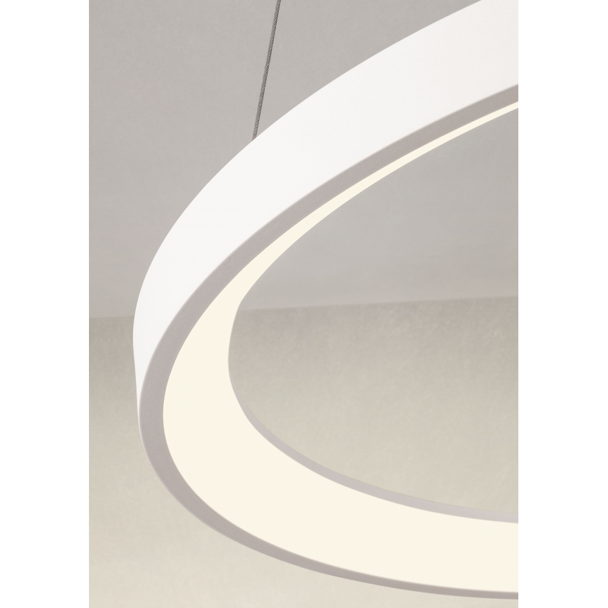 Redo 01-2675 - Lampadario LED dimmerabile sospeso su cavo ICONIC LED/60W/230V Ø 78 cm, bianco