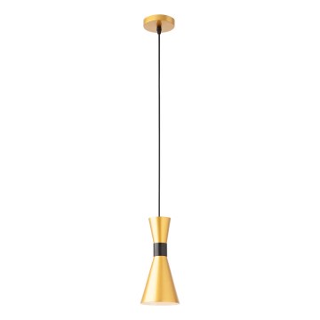 Redo 01-2710 - Lampadario a sospensione con filo KILT 1xE27/42W/230V diametro 12 cm oro