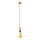Redo 01-2710 - Lampadario a sospensione con filo KILT 1xE27/42W/230V diametro 12 cm oro