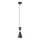 Redo 01-2711 - Lampadario a sospensione con filo KILT 1xE27/42W/230V diametro 12 cm nero