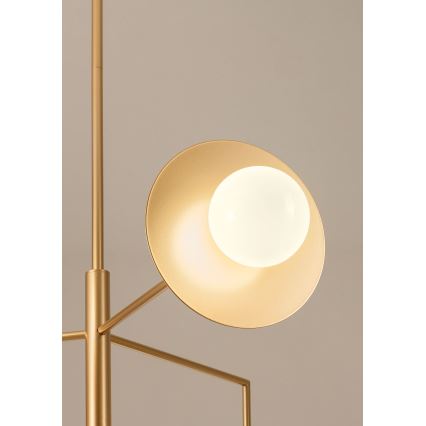 Redo 01-2733 - Lampadario a sospensione con supporto rigido PLATO 6xG9/10W/230V oro