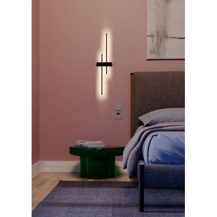 Redo 01-2747 - Lampada da parete LED TANGENT 13W/230V 3000K 63,4 cm CRI 90 nero