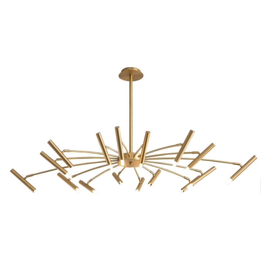 Redo 01-2776 - Lampadario a sospensione con supporto rigido RAYEN 16xG9/10W/230V bronzo
