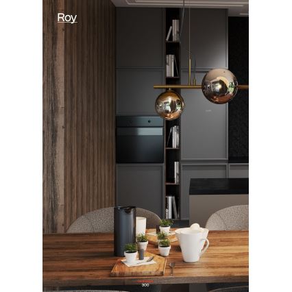 Redo 01-2779 - Lampadario a sospensione con supporto rigido ROY 5xG9/10W/230V