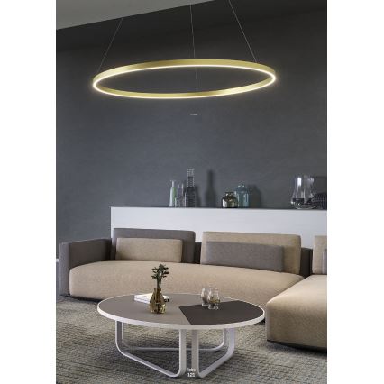 Redo 01-2867 - Lampadario a sospensione con filo LED dimmerabile FEBE LED/37W/230V nero