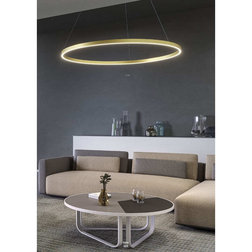 Redo 01-2891 - Lampadario a sospensione con filo LED dimmerabile FEBE LED/62W/230V nero