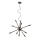 Redo 01-2934 - Lampadario sospeso STELLAR su cavo 12xE14/25W/230V, nero