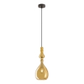Redo 01-2937 - Lampadario a sospensione con cavo AMBIX 1xE27/42W/230V Ø 18 cm dorato