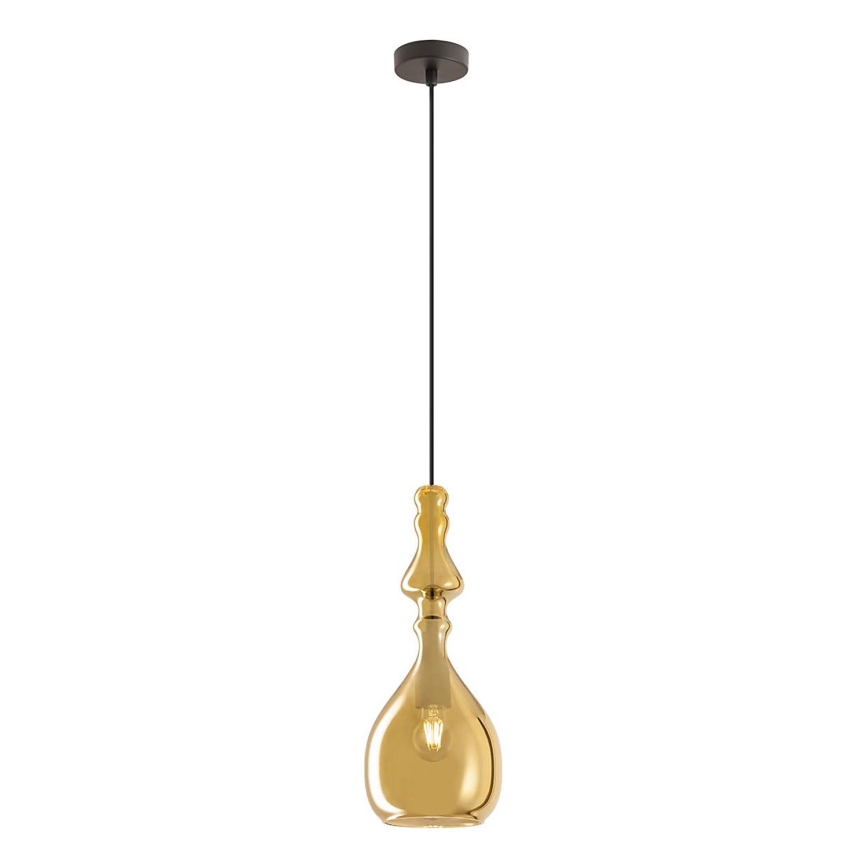 Redo 01-2937 - Lampadario a sospensione con cavo AMBIX 1xE27/42W/230V Ø 18 cm dorato
