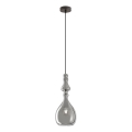 Redo 01-2938 - Lampadario a sospensione su cavo AMBIX 1xE27/42W/230V Ø 18 cm grigio