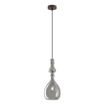 Redo 01-2938 - Lampadario a sospensione su cavo AMBIX 1xE27/42W/230V Ø 18 cm grigio