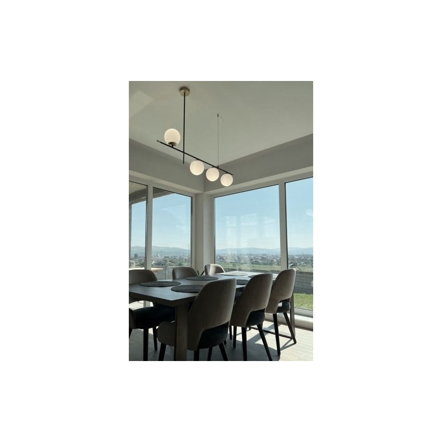 Redo 01-2949 - Lampadario a sospensione con filo ESSENTIAL 4xE14/28W/230V