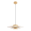 Redo 01-3003 - Lampadario a sospensione su cavo FARGO LED/16,5W/230V CRI 90 Ø 50 cm beige/bianco