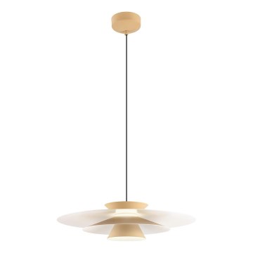 Redo 01-3003 - Lampadario a sospensione su cavo FARGO LED/16,5W/230V CRI 90 Ø 50 cm beige/bianco