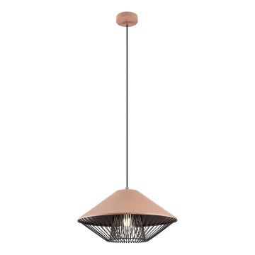 Redo 01-3005 - Lampadario a sospensione su cavo GRILL 1xE27/42W/230V Ø 39,6 cm nero/marrone