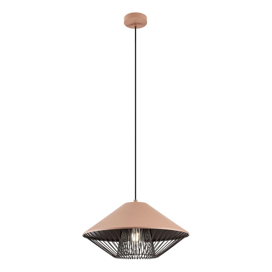 Redo 01-3005 - Lampadario a sospensione su cavo GRILL 1xE27/42W/230V Ø 39,6 cm nero/marrone