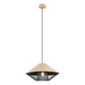Redo 01-3007 - Lampadario a sospensione con cavo GRILL 1xE27/42W/230V Ø 39,6 cm nero/beige
