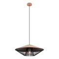 Redo 01-3009 - Lampada a sospensione su cavo GRILL 1xE27/42W/230V Ø 49,5 cm nero/marrone
