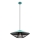 Redo 01-3010 - Lampada a sospensione con cavo GRILL 1xE27/42W/230V Ø 49,5 cm nero/turchese