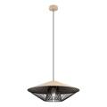 Redo 01-3011 - Lampadario a sospensione su cavo GRILL 1xE27/42W/230V Ø 49,5 cm nero/beige