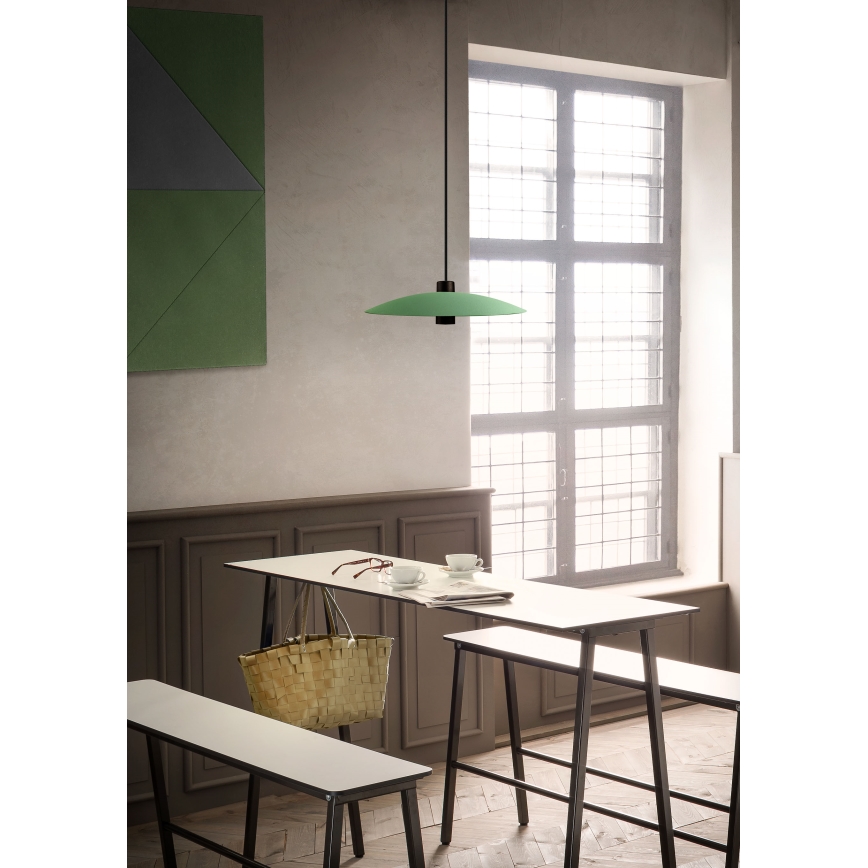 Redo 01-3019 - Lampadario LED sospeso su cavo LARS LED/14W/230V + LED/10W Ø 60 cm CRI 90 verde