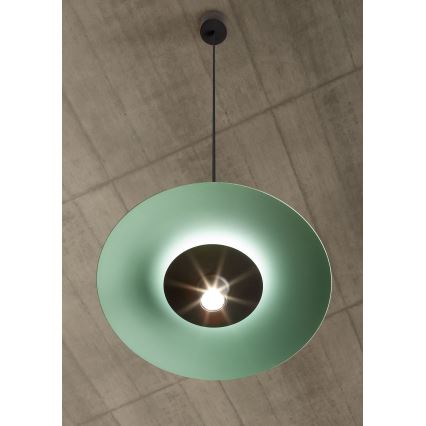 Redo 01-3019 - Lampadario LED sospeso su cavo LARS LED/14W/230V + LED/10W Ø 60 cm CRI 90 verde