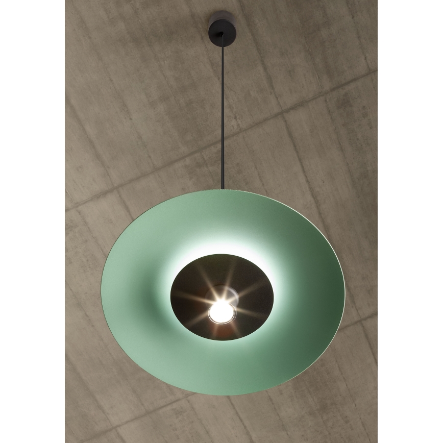 Redo 01-3019 - Lampadario LED sospeso su cavo LARS LED/14W/230V + LED/10W Ø 60 cm CRI 90 verde