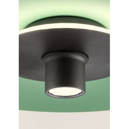 Redo 01-3019 - Lampadario LED sospeso su cavo LARS LED/14W/230V + LED/10W Ø 60 cm CRI 90 verde