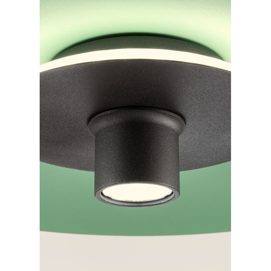 Redo 01-3019 - Lampadario LED sospeso su cavo LARS LED/14W/230V + LED/10W Ø 60 cm CRI 90 verde