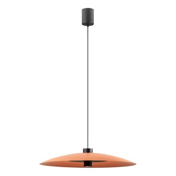 Redo 01-3020 - Lampadario a sospensione con cavo LARS LED/14W/230V + LED/10W diam. 60 cm CRI 90 arancione