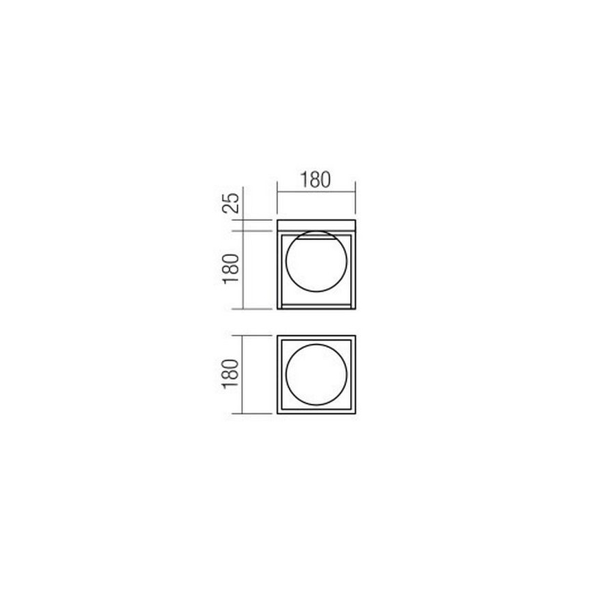 Redo 01-3053 - Plafoniera ZODIAC 1xE14/28W/230V