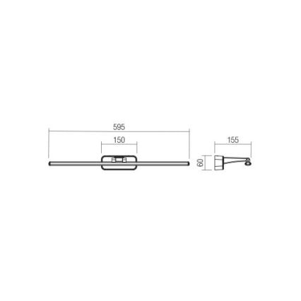 Redo 01-3085 - Lampada LED da quadro STEAM LED/12W/230V bianco