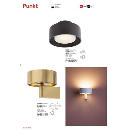 Redo 01-3096 - Plafoniera LED PUNKT LED/6W/230V bianco