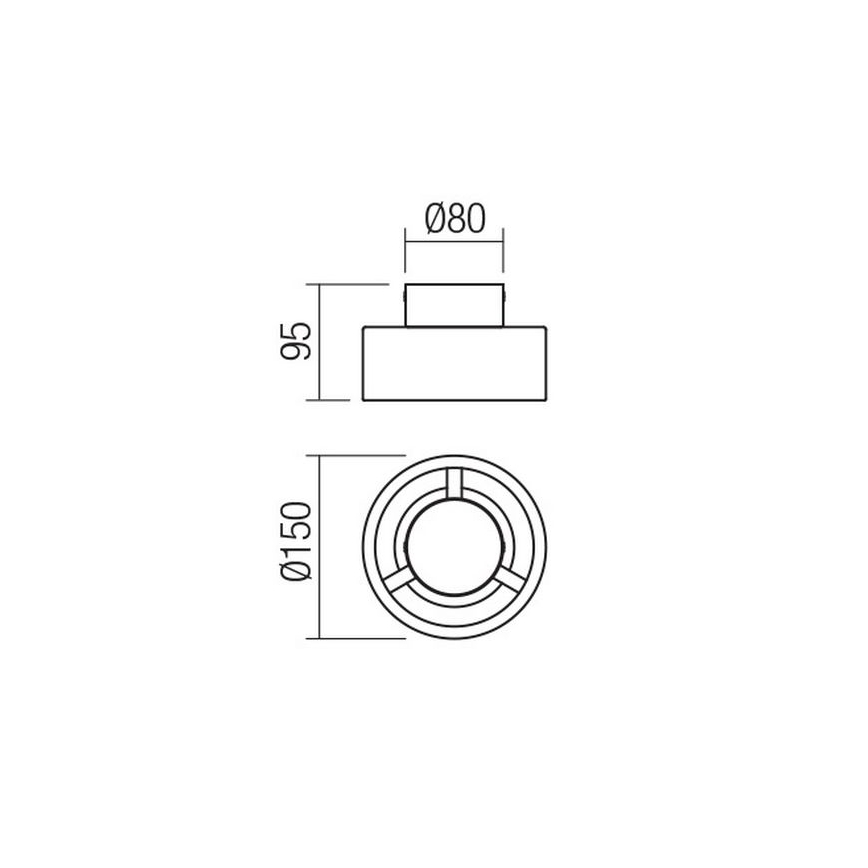 Redo 01-3096 - Plafoniera LED PUNKT LED/6W/230V bianco
