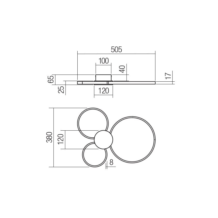Redo 01-3105 - Plafoniera LED ATOM LED/20W/230V