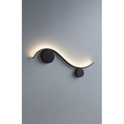 Redo 01-3110 - Applique a LED WAVE LED/9W/230V nero