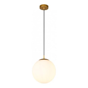 Redo 01-3153 - Lampadario a sospensione con filo BOWLING 1xE27/42W/230V oro