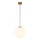 Redo 01-3153 - Lampadario a sospensione con filo BOWLING 1xE27/42W/230V oro