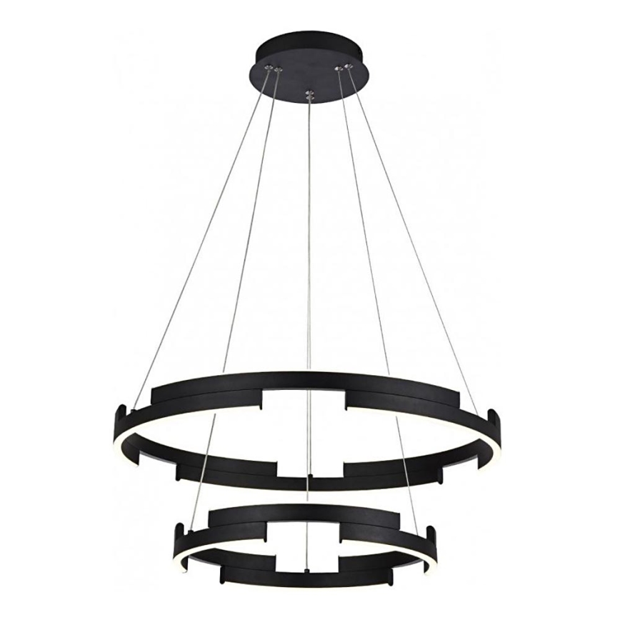 Redo 01-3179 - Lampadario a sospensione con filo LED dimmerabile CASTLE LED/60W/230V nero