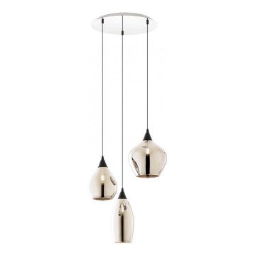 Redo 01-3192 - Lampadario a sospensione con filo TANNER 3xE14/28W/230V diametro 37,6 cm