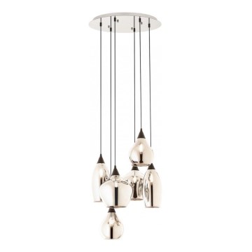 Redo 01-3194 - Lampadario a sospensione con filo TANNER 6xE14/28W/230V diametro 47,2 cm