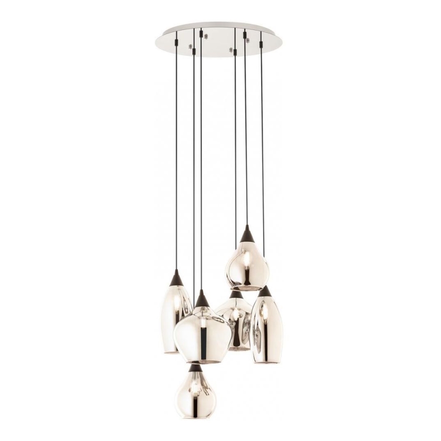 Redo 01-3194 - Lampadario a sospensione con filo TANNER 6xE14/28W/230V diametro 47,2 cm