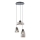 Redo 01-3197 - Lampadario a sospensione con filo LUKE 3xE27/42W/230V diametro 46 cm nero