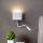Redo 01-3210 - Luce Spot da parete a LED MOKA LED/6W + LED/3W/230V USB CRI90 bianco