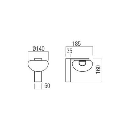 Redo 01-3241 - Applique a LED SINCLAIR LED/6,5W/230V CRI 93 IP21 oro