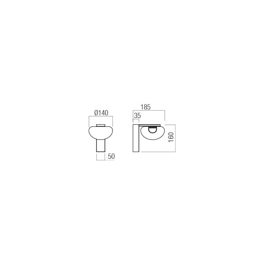 Redo 01-3242 - Applique a LED SINCLAIR LED/6,5W/230V CRI 93 IP21 nero